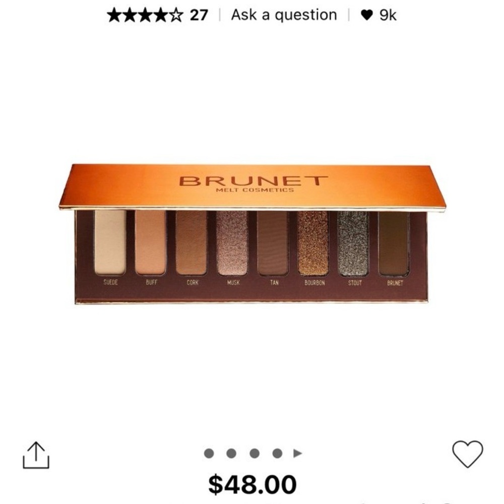 Melt Cosmetics Brunet Eyeshadow Palette